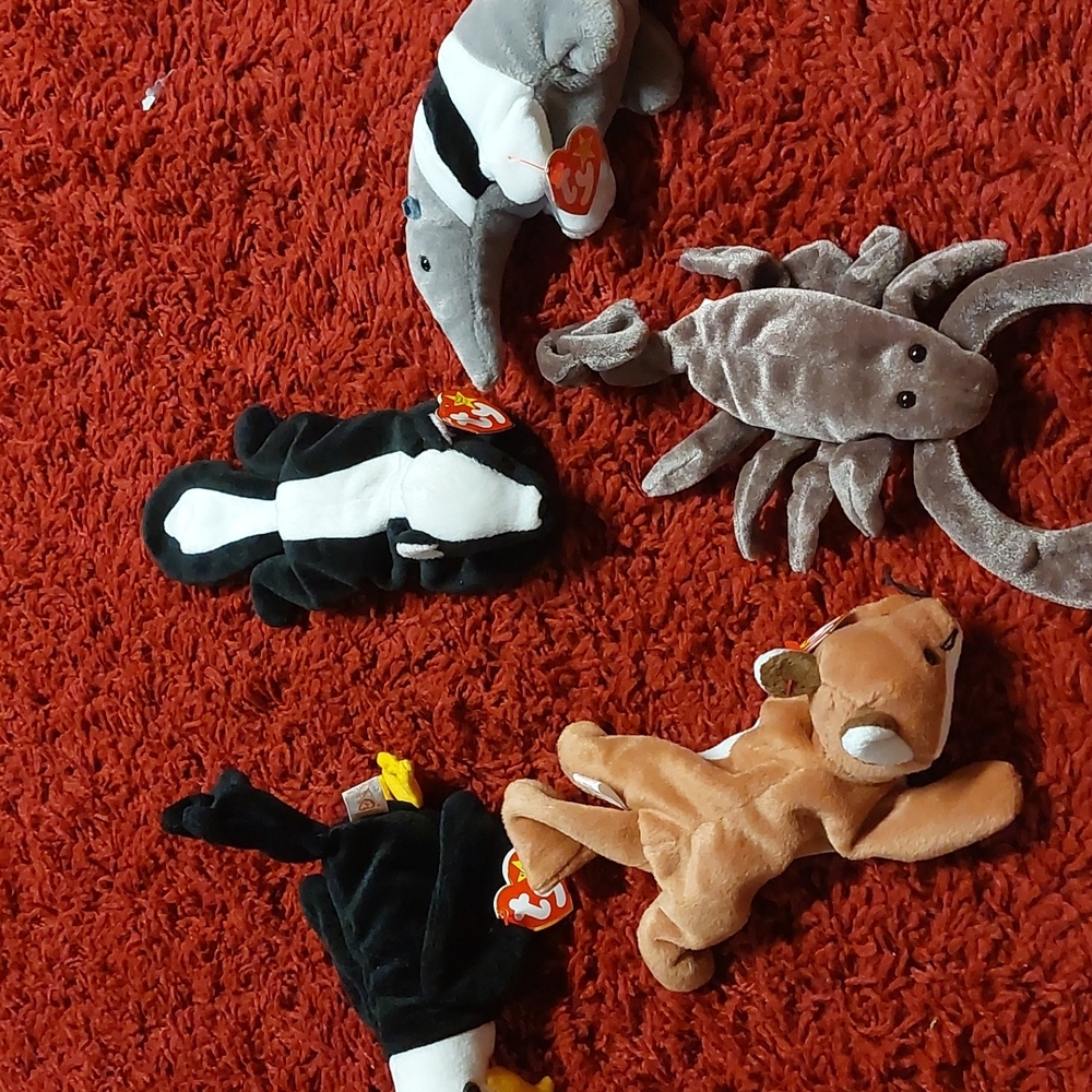 5 Vintage Beanie Babies